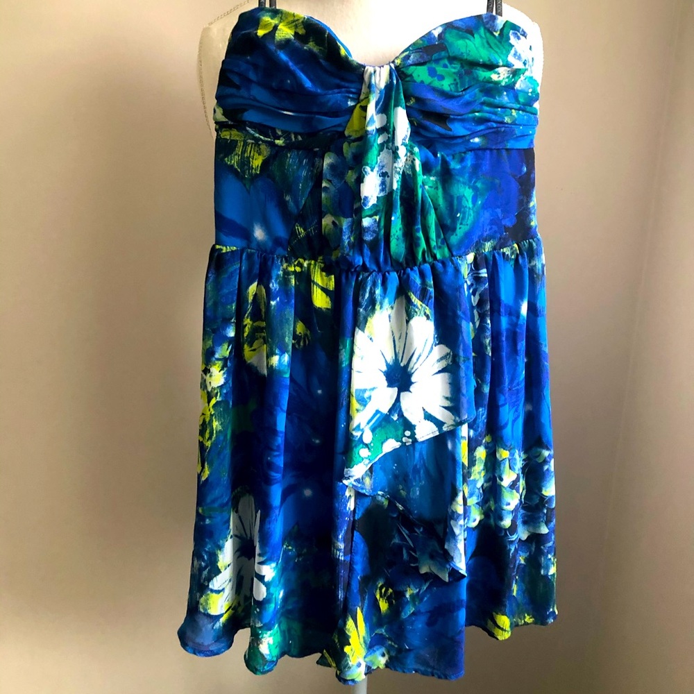Xoxo strapless floral summer dress